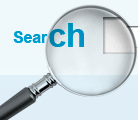 Large magnifying glass representing searching